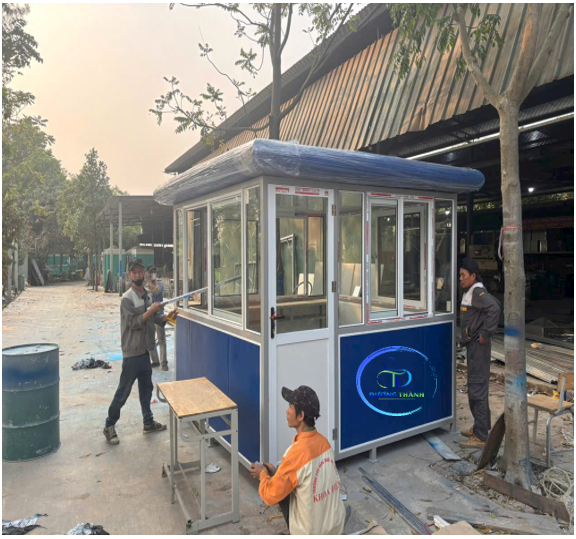 bốt bảo vệ khung thép