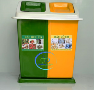 Thùng rác 2 ngăn