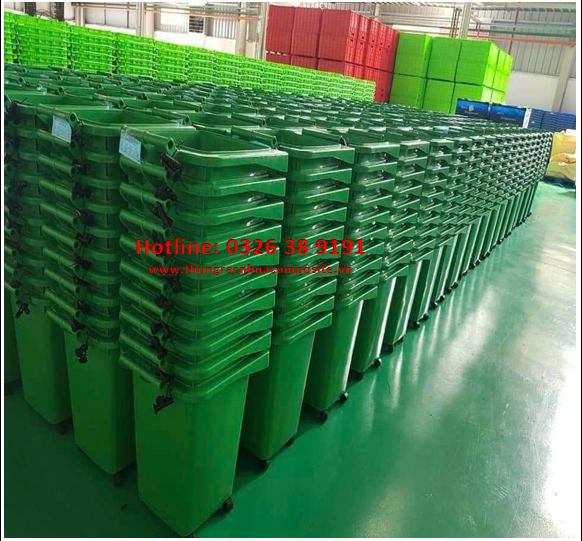 thùng rác ngoài trời