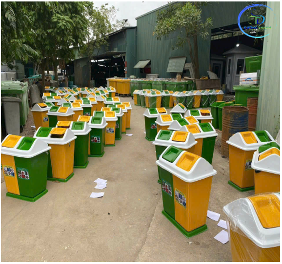 thùng rác 2 ngăn hà nội