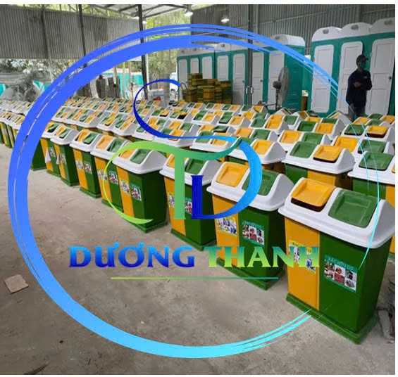 bán thùng rác 2 ngăn quảng ninh