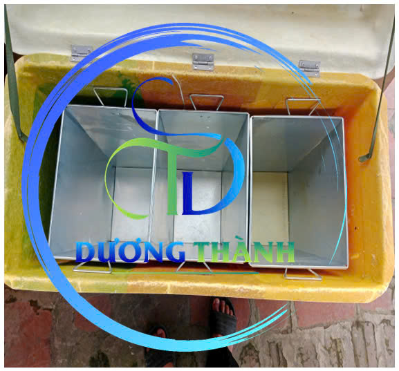 thùng rác nhựa 3 ngăn composite