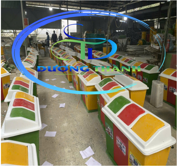 thùng rác 2 ngăn composite lạng sơn