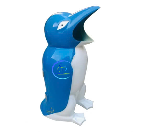 thùng rác chim cánh cụt nhựa composite