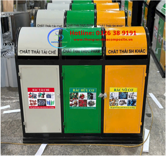 thùng rác 3 ngăn hà nội