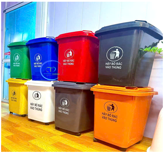 thùng rác nhựa 60l, 90l, 120l, 240l 660