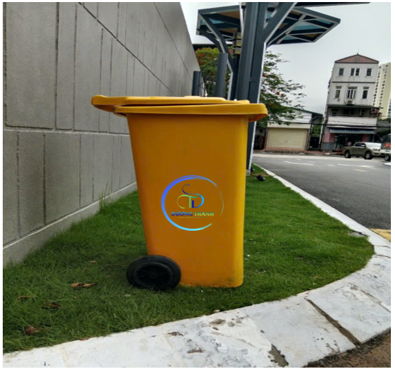 thùng rác 12l composite công cộng