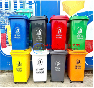 Thùng Rác Nhựa HDPE 60L