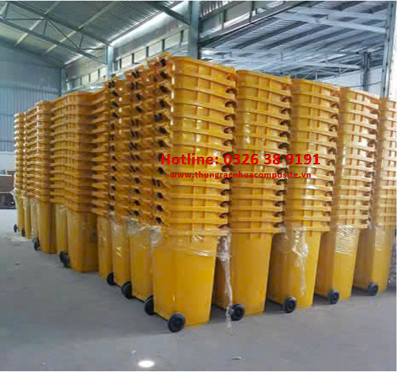 thùng rác nhựa 60l, 90l, 120l, 240l, 660l hà nội