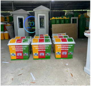 Gía Thùng Rác Composite 3 Ngăn tại Hòa Bình